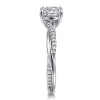 Clearance Gabriel & Co. Campana - Platinum Cushion Cut Twisted Diamond Engagement Ring