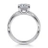 Sale Gabriel & Co. Campana - Platinum Princess Cut Twisted Diamond Engagement Ring