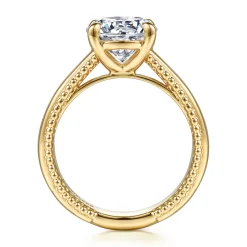 Discount Gabriel & Co. Carela - 14K Yellow Gold Round Diamond Engagement Ring