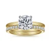 Gabriel & Co. Cari - 14K White and Yellow Gold Round Diamond Engagement Ring