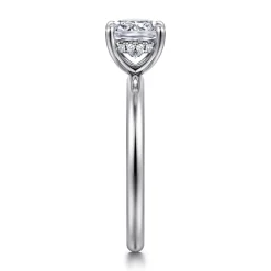 Clearance Gabriel & Co. Cari - 14K White Gold Cushion Diamond Engagement Ring