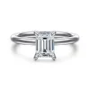 Online Gabriel & Co. Cari - 14K White Gold Emerald Cut Diamond Engagement Ring