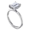 New Gabriel & Co. Cari - 14K White Gold Emerald Cut Diamond Engagement Ring