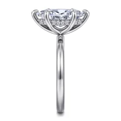 Discount Gabriel & Co. Cari - 14K White Gold Marquise Shape Diamond Engagement Ring