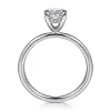 Outlet Gabriel & Co. Cari - 14K White Gold Oval Diamond Engagement Ring