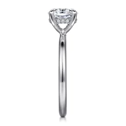 Outlet Gabriel & Co. Cari - 14K White Gold Oval Diamond Engagement Ring