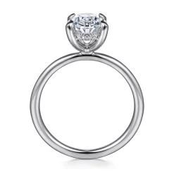 Sale Gabriel & Co. Cari - 14K White Gold Oval Diamond Engagement Ring