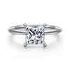 Sale Gabriel & Co. Cari - 14K White Gold Princess Diamond Engagement Ring