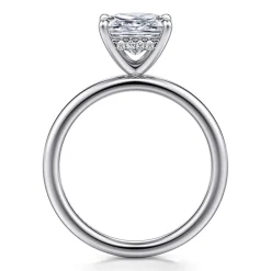 Sale Gabriel & Co. Cari - 14K White Gold Princess Diamond Engagement Ring