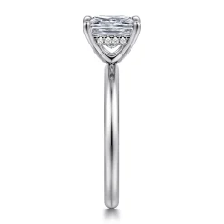 Sale Gabriel & Co. Cari - 14K White Gold Princess Diamond Engagement Ring