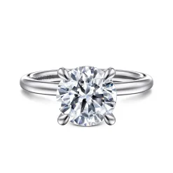 Sale Gabriel & Co. Cari - 14K White Gold Round Diamond Engagement Ring