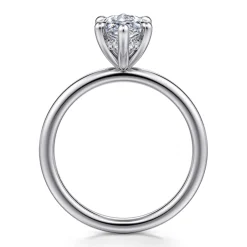 New Gabriel & Co. Cari - 18K White Marquise Diamond Engagement Ring