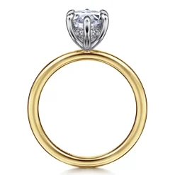 Online Gabriel & Co. Cari - 14K White-Yellow Gold 6 Prong Marquise Shape Diamond Engagement Ring