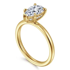 Online Gabriel & Co. Cari - 14K Yellow Gold Pear Shape Diamond Engagement Ring