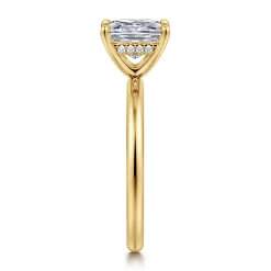 Discount Gabriel & Co. Cari - 18K Yellow Gold Princess Cut Diamond Engagement Ring