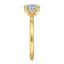 Discount Gabriel & Co. Cari - 18K Yellow Gold Round Diamond Engagement Ring