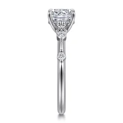 Sale Gabriel & Co. Carinna - 14K White Gold Cushion Cut Diamond Engagement Ring