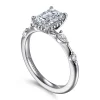 Outlet Gabriel & Co. Carinna - 18K White Gold Emerald Cut Diamond Engagement Ring