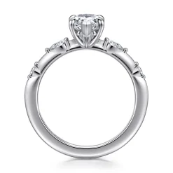 Outlet Gabriel & Co. Carinna - 14K White Gold Pear Shape Diamond Engagement Ring