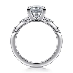 Online Gabriel & Co. Carinna - 14K White Gold Princess Cut Diamond Engagement Ring