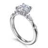 Discount Gabriel & Co. Carinna - 14K White Gold Round Diamond Engagement Ring