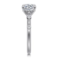 Discount Gabriel & Co. Carinna - 14K White Gold Round Diamond Engagement Ring