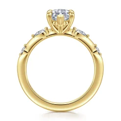 Gabriel & Co. Carinna - 14K Yellow Gold Marquise Shape Diamond Engagement Ring