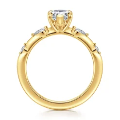 Hot Gabriel & Co. Carinna - 18K Yellow Gold Pear Shape Diamond Engagement Ring