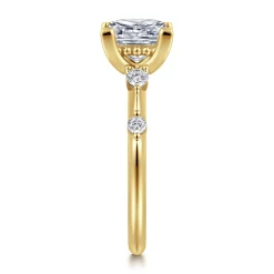 Outlet Gabriel & Co. Carinna - 14K Yellow Gold Princess Cut Diamond Engagement Ring