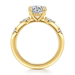 Discount Gabriel & Co. Carinna - 18K Yellow Gold Round Diamond Engagement Ring