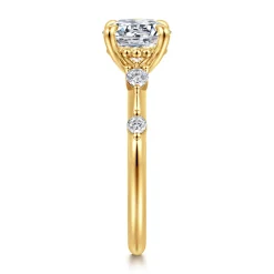 Discount Gabriel & Co. Carinna - 18K Yellow Gold Round Diamond Engagement Ring