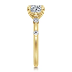 Clearance Gabriel & Co. Carinna - 14K Yellow Gold Round Diamond Engagement Ring
