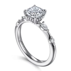 Sale Gabriel & Co. Carinna - Platinum Cushion Cut Diamond Engagement Ring
