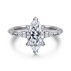 Outlet Gabriel & Co. Carinna - Platinum Marquise Shape Diamond Engagement Ring