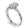 Best Gabriel & Co. Carinna - Platinum Pear Shape Diamond Engagement Ring