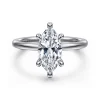 Clearance Gabriel & Co. Cari - Platinum Marquise Shape Diamond Engagement Ring