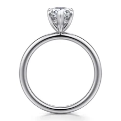 New Gabriel & Co. Cari - Platinum Pear Shape Diamond Engagement Ring