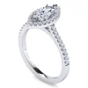 Hot Gabriel & Co. Carly - 14K White Gold Marquise Shape Halo Diamond Engagement Ring