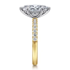 Online Gabriel & Co. Carmellia - 14K White-Yellow Gold Marquise Shape Diamond Engagement Ring