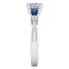 Hot Gabriel & Co. Carrie - 14K White Gold Princess Cut Five Stone Sapphire and Diamond Engagement Ring