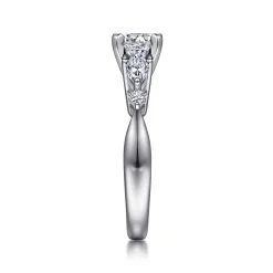 Online Gabriel & Co. Carrie - 14K White Gold Round Five Stone Diamond Engagement Ring