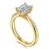 Gabriel & Co. Carroline - 14K Yellow Gold Emerald Cut Diamond Engagement Ring