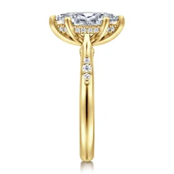 Best Gabriel & Co. Carroline - 14K Yellow Gold Marquise Shape Diamond Engagement Ring