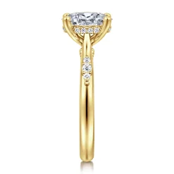 Hot Gabriel & Co. Carroline - 14K Yellow Gold Oval Diamond Engagement Ring
