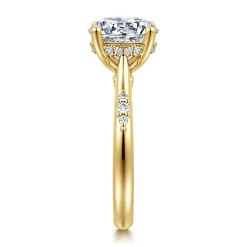 Clearance Gabriel & Co. Carroline - 14K Yellow Gold Round Diamond Engagement Ring