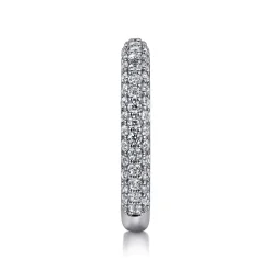 Online Gabriel & Co. Casoria - 14K White Gold Diamond Pave Anniversary Band - 1.15 ct