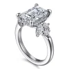 Clearance Gabriel & Co. Caye - 14K White Gold Emerald Cut Diamond Engagement Ring