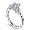 Outlet Gabriel & Co. Caye - 14K White Gold Emerald Cut Diamond Engagement Ring