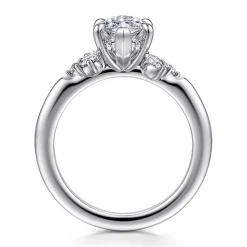 Outlet Gabriel & Co. Caye - 14K White Gold Marquise Shape Diamond Engagement Ring