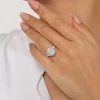 Hot Gabriel & Co. Caye - 14K White Gold Radiant Cut Diamond Engagement Ring
